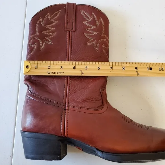 Dingo Leather Cowboy Boots Men's Size 11D Western Pull-on Rodeo Footwear D105981