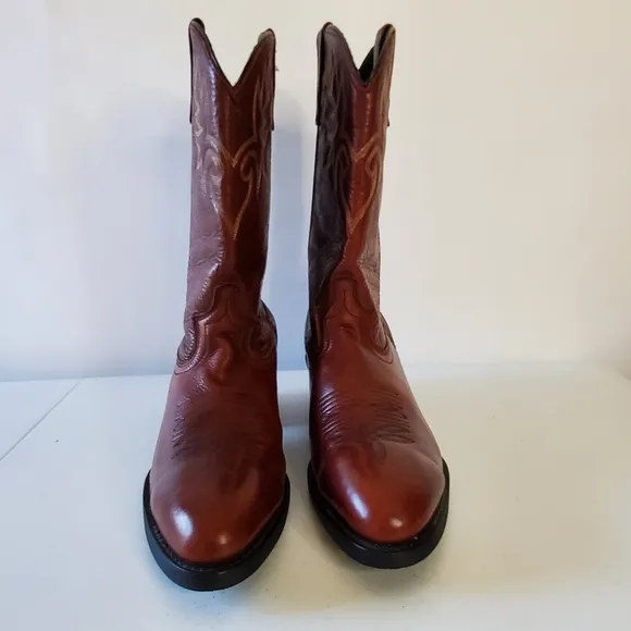Dingo Leather Cowboy Boots Men's Size 11D Western Pull-on Rodeo Footwear D105981