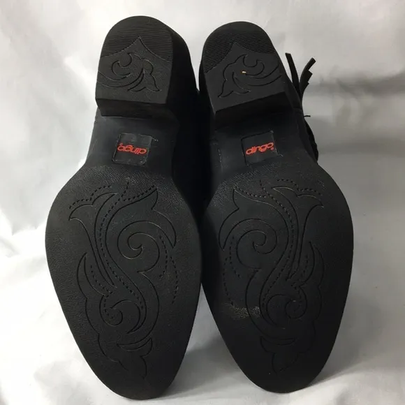 Dingo Women’s Black Silver Paisley Western Boots Size 6.5 GREAT Condition