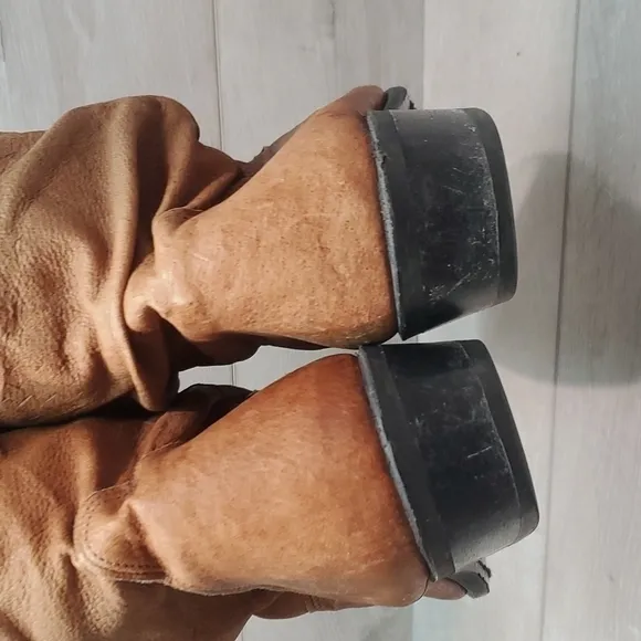Dingo Womens Vintage Y2K Western Riding Cowboy Leather shoes sz 8.5D