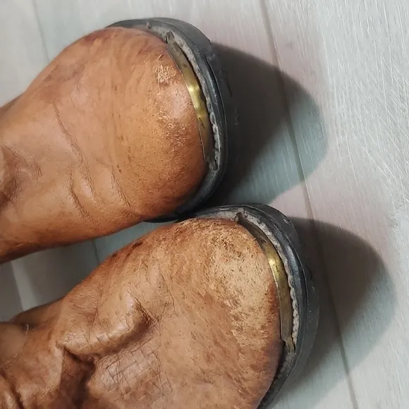 Dingo Womens Vintage Y2K Western Riding Cowboy Leather shoes sz 8.5D