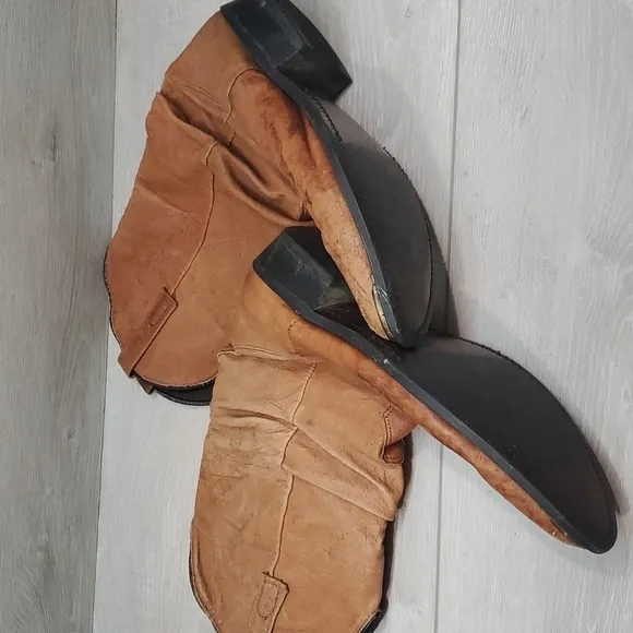 Dingo Womens Vintage Y2K Western Riding Cowboy Leather shoes sz 8.5D