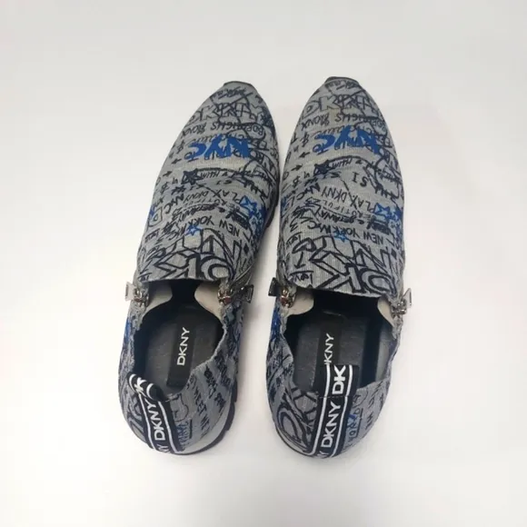 DKNY Stylish Gray and Blue Men's Shoes