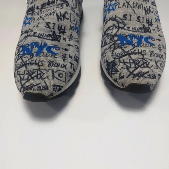 DKNY Stylish Gray and Blue Men's Shoes