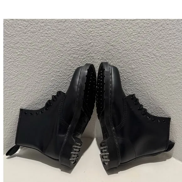 DOC MARTEN'S $170 Aire Wair 1460 Mono Smooth Leather Lace Up Boots M 11 W 12