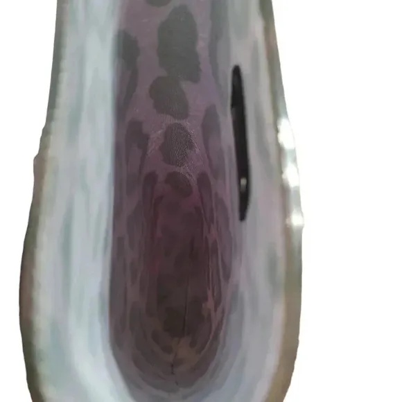 Dolce &amp; GabbanaDolce and Gabbana Purple Leopard Print Wellington Rubber Boots