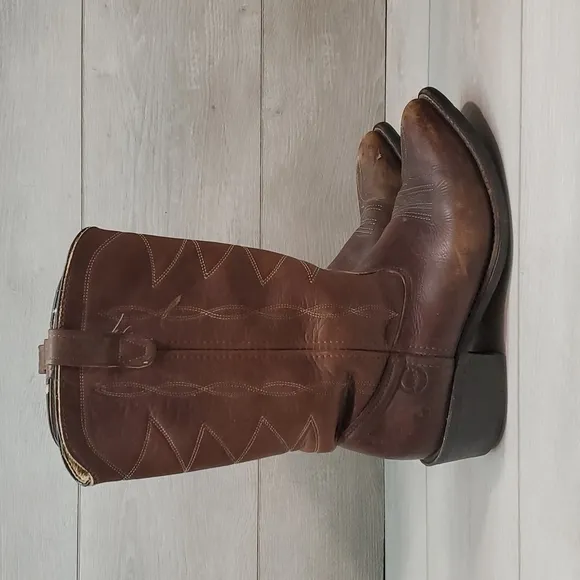 Double H Mens Cowboy V7395267 Western Leather boots shoes sz 9