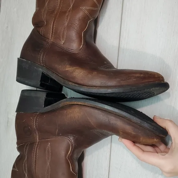 Double H Mens Cowboy V7395267 Western Leather boots shoes sz 9