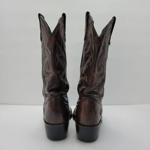 Double H Ranchwell Men's Dark Brown Cowboy Boots DH1554 US Size 7.5D