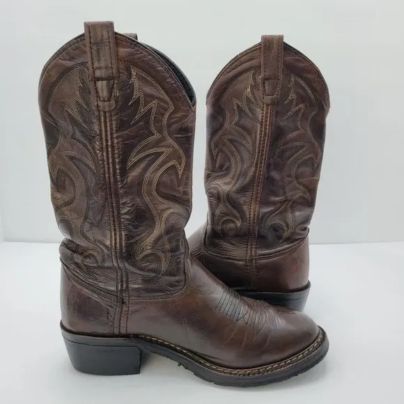 Double H Ranchwell Men's Dark Brown Cowboy Boots DH1554 US Size 7.5D