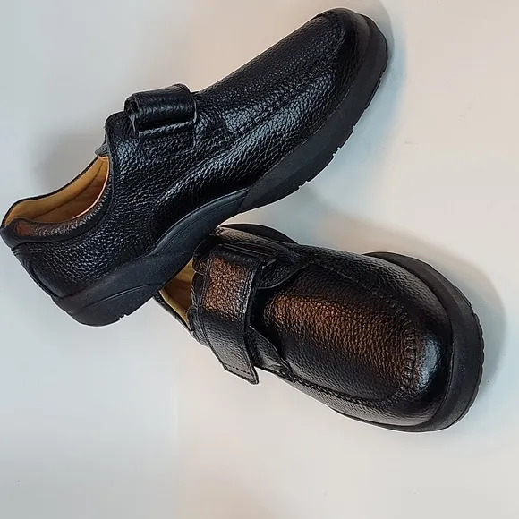 DR. Comfort  Men's Black Leather Shoes 12 W