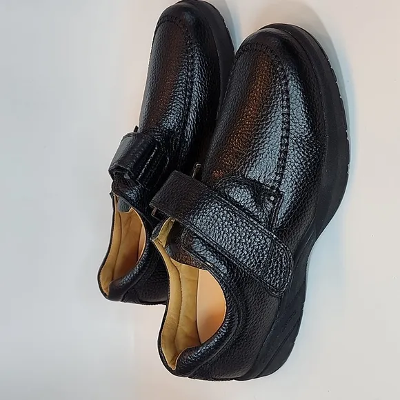 DR. Comfort  Men's Black Leather Shoes 12 W