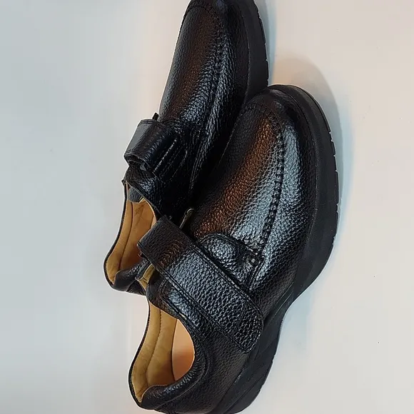 DR. Comfort  Men's Black Leather Shoes 12 W