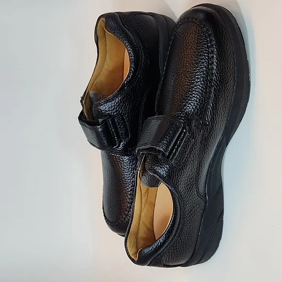 DR. Comfort  Men's Black Leather Shoes 12 W