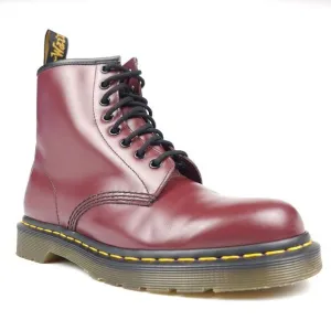 Dr. Martens 1460 Cherry Red Smooth Leather Lace Up Boots Women 8 90s Grunge Punk