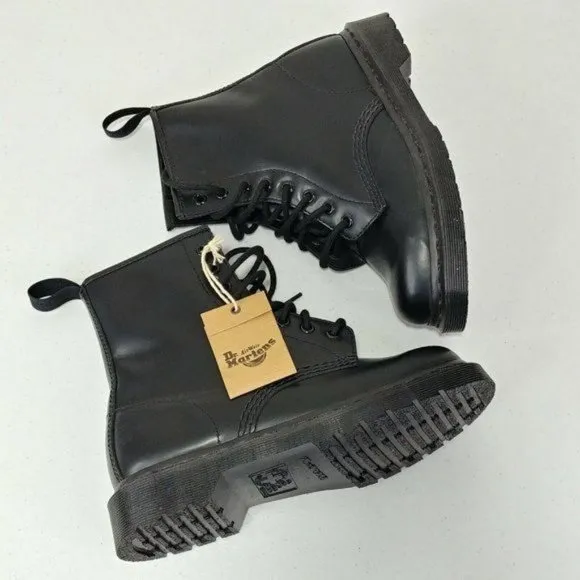 Dr Martens 1460 Mono Smooth Leather Lace Up Boots Women's Size 6
