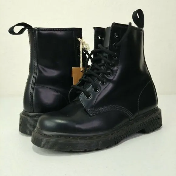Dr Martens 1460 Mono Smooth Leather Lace Up Boots Women's Size 6