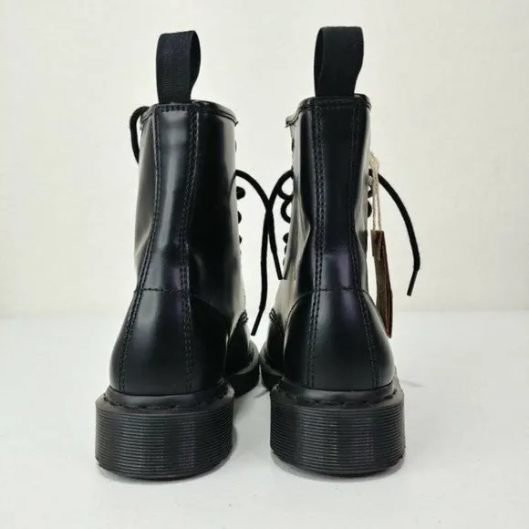 Dr Martens 1460 Mono Smooth Leather Lace Up Boots Women's Size 6
