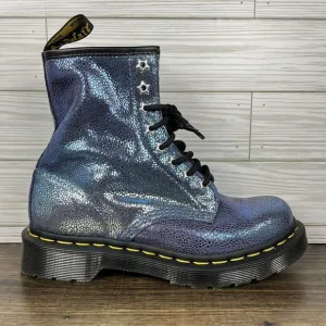 Dr. Martens 1460 Sand Rainbow Ray Boots Women's‎ Purples Shoes - Women's Size 5
