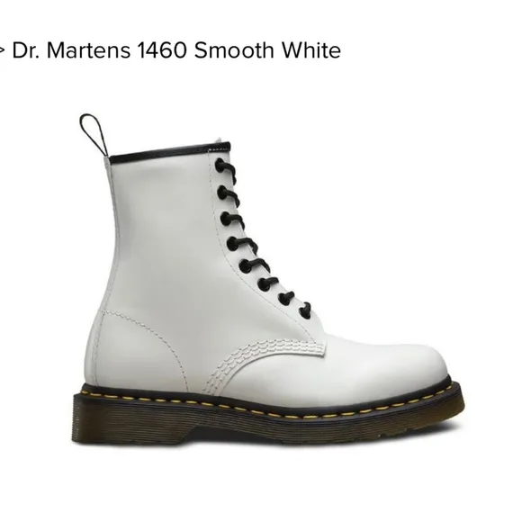Dr. Martens 1460 Smooth White Boots