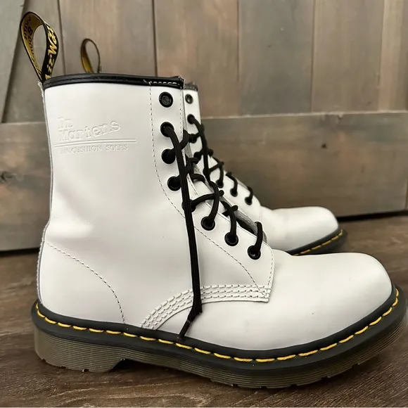Dr. Martens 1460 Smooth White Boots