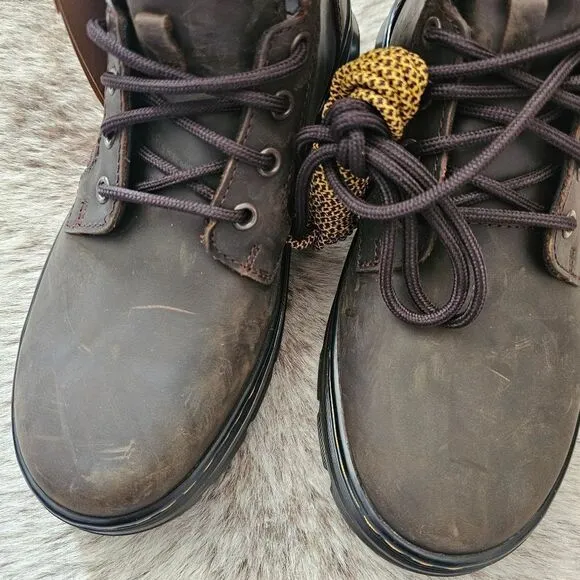 Dr. Martens 1460 Aztec Crazy Horse Combs Leather Boots Men Size 7 (Women 8) NEW