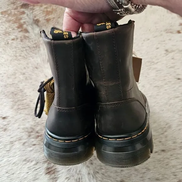 Dr. Martens 1460 Aztec Crazy Horse Combs Leather Boots Men Size 7 (Women 8) NEW