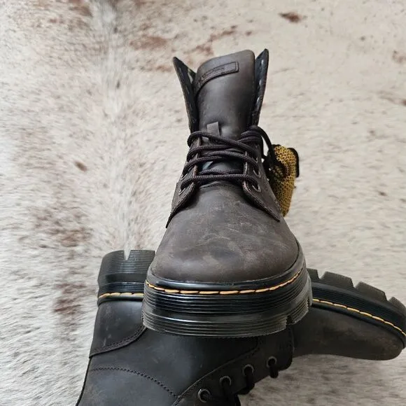 Dr. Martens 1460 Aztec Crazy Horse Combs Leather Boots Men Size 7 (Women 8) NEW