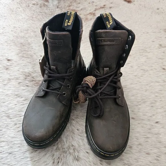 Dr. Martens 1460 Aztec Crazy Horse Combs Leather Boots Men Size 7 (Women 8) NEW