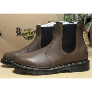 Dr. Martens 2976 Dark Khaki Yellow Stitch Artimus Leather Chelsea Boots UK8 NIB