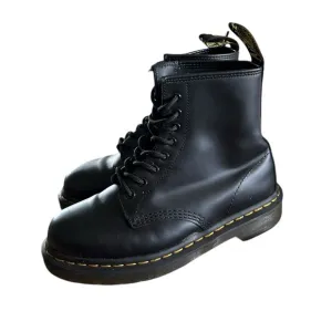 Dr Martens Black 1460 Mono Smooth Leather Lace Up Boots 8