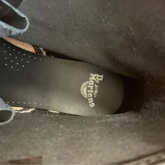 Dr. Martens Black Combat Boots with Durable Sole