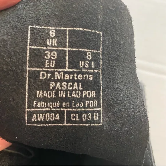 Dr. Martens Black Pascal Leather Boots