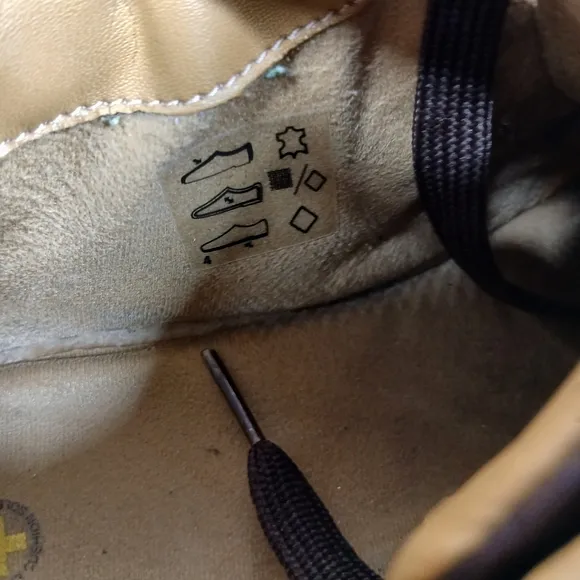 Dr. Martens Brown Leather Lace-Up Ankle Boots with Yellow Stitching #1436