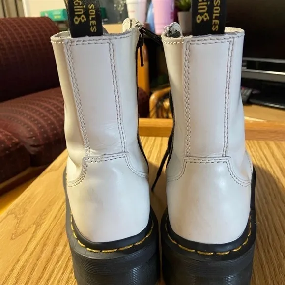 Dr. Martens Doc Martens White Jadon Platform Boots