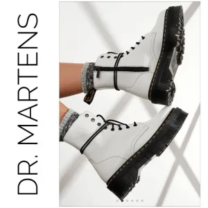 Dr. Martens Doc Martens White Jadon Platform Boots