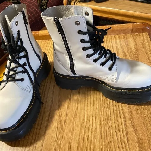 Dr. Martens Doc Martens White Jadon Platform Boots