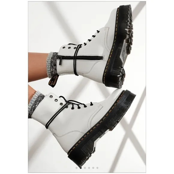 Dr. Martens Doc Martens White Jadon Platform Boots