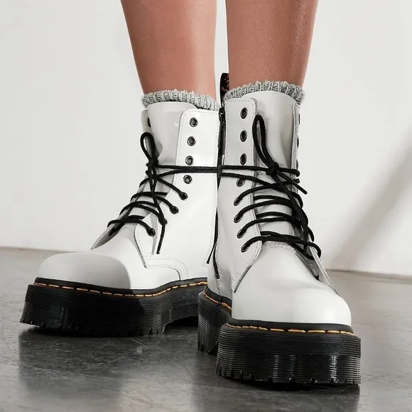 Dr. Martens Doc Martens White Jadon Platform Boots
