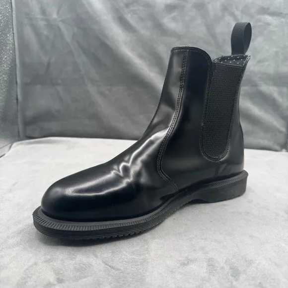 Dr Martens Flora Black Leather Chelsea Boots Women’s Size 9