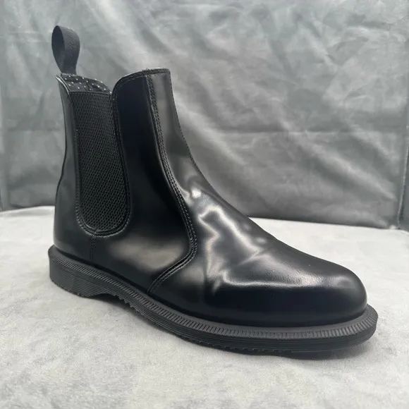 Dr Martens Flora Black Leather Chelsea Boots Women’s Size 9