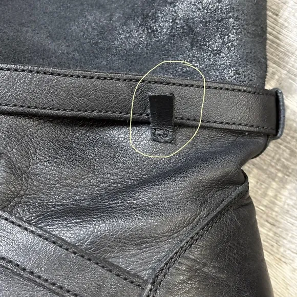 Dr. Martens “Kristy” Moto Slouch Engineer Boots, EUC