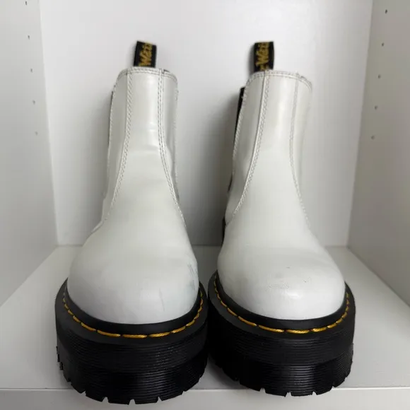 Dr. Martens - Leather Platform Chelsea Boots - Size EU 39