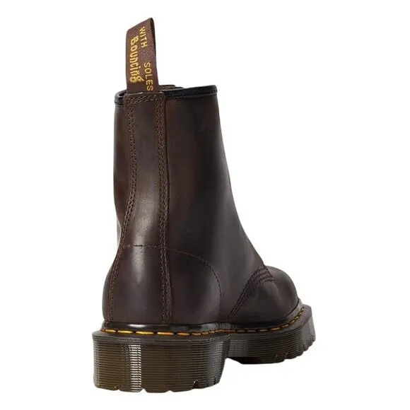 DR. MARTENS Men's 1460 Bex Boots US 10 EU 43 Brown Crazy Horse Leather NIB