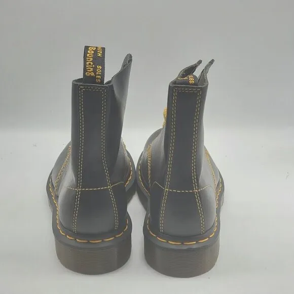 Dr. Martens Pascal 1460 Virginia Leather Black Mens Boots Size 5