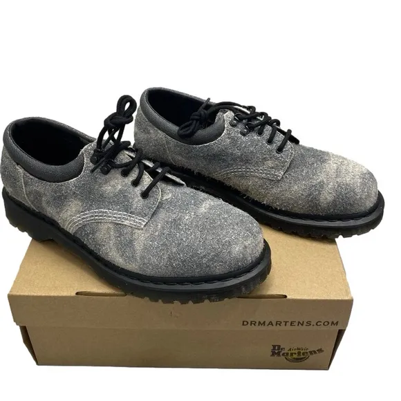 Dr. Martens Stonewashed Suede Casual Shoes – Men’s Size 11 – Grey – Open Box