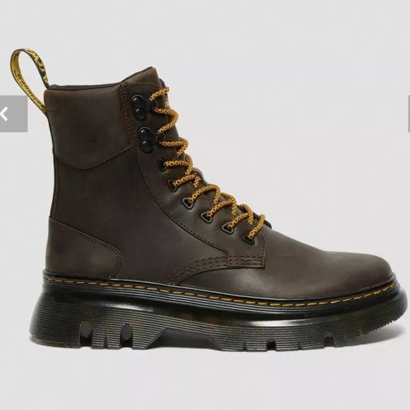 Dr Martens Tarik Utility Boot Crazy Horse Leather Brown Men's 7, Woman's 8