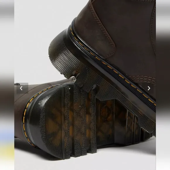 Dr Martens Tarik Utility Boot Crazy Horse Leather Brown Men's 7, Woman's 8