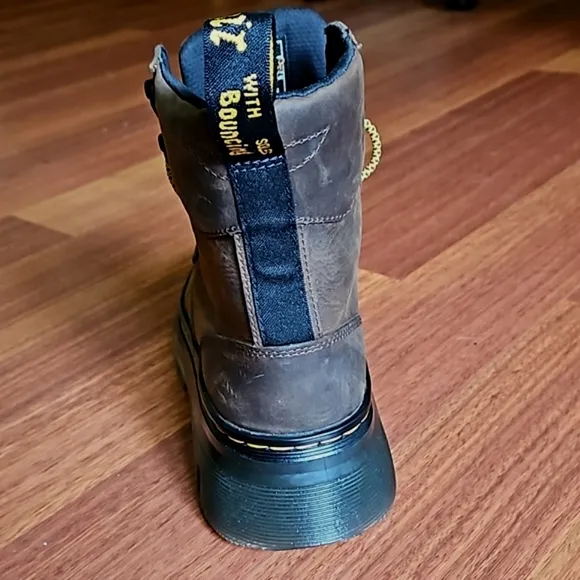 Dr Martens Tarik Utility Boot Crazy Horse Leather Brown Men's 7, Woman's 8