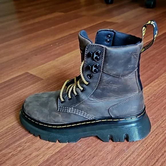 Dr Martens Tarik Utility Boot Crazy Horse Leather Brown Men's 7, Woman's 8